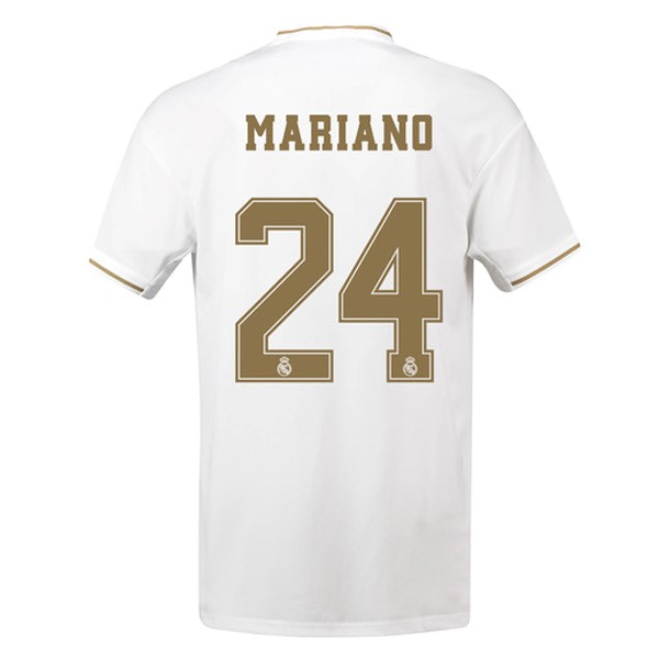 Trikot Real Madrid NO.24 Mariano Heim 2019-20 Weiß Fussballtrikots Günstig
